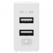 Priza 2xUSB 3A 1M alb System – GEWISS | GW20362
