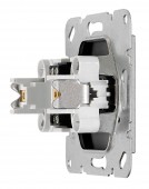 Priza audio Cinch, cleme cu surub, antracit