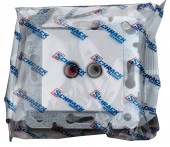 Priza audio Cinch, cleme cu surub, argintiu