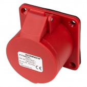 Priza CEE montaj pe panou, 5 poli, 16A 400V IP44, dreapta