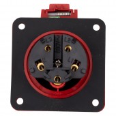Priza CEE montaj pe panou, 5 poli, 16A 400V IP44, dreapta