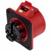 Priza CEE montaj pe panou, 5 poli, 16A 400V IP44, dreapta