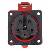 Priza CEE montaj pe panou, 5 poli, 32A 400V IP44, dreapta