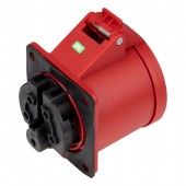 Priza CEE montaj pe panou, 5 poli, 32A 400V IP44, dreapta