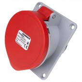 Priza CEE montaj pe panou, 5 poli, 32A 400V IP44, unghi 15°