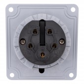 Priza CEE montaj pe panou, 5 poli, 32A 400V IP44, unghi 15°