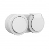 Priza cu capac+întrerupator aplicat 16A IP54 alb Xone - OVIVO | 406-010000-923