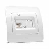Priza date 1xRJ45 Cat6e alb Jazz - ELBI