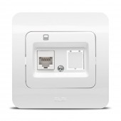 Priza date 1xRJ45 Cat6e alb Jazz - ELBI