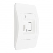 Priza date 1xRJ45 Cat6e alb mat Jazz - ELBI