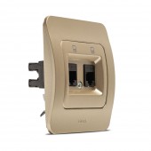 Priza date 2xRJ45 Cat6e titan Jazz - ELBI