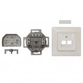 Priza date Cat6, ecranat, 2xRJ45, 10GB Class Ea