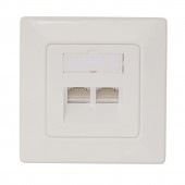 Priza date Cat6, ecranat, 2xRJ45, 10GB Class Ea