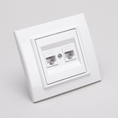 Priza date RJ45 alb Mina - OVIVO | 401-010300-230