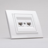 Priza date RJ45 alb Mina - OVIVO | 401-010300-230