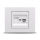Priza date RJ45 Cat6 alb Grano - OVIVO | 400-010300-229