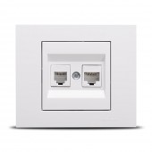 Priza date RJ45 Cat6 alb Grano - OVIVO | 400-010300-234