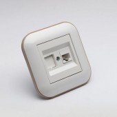 Priza date RJ45 Cat6 alb/Kraft Loft - OVIVO | 404-010306-229