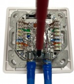 Priza de date C6 10 GB clasa Ea, ecranat, 2xRJ45