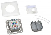 Priza de date C6, ecranat, 2xRJ45