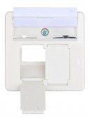 Priza de date C6, ecranat, 2xRJ45