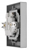 Priza dubla completa cu Pin PE, 2xPE, 1 priza rotita 45°, an