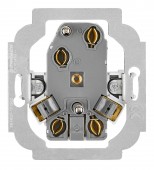 Priza dubla completa cu Pin PE, 2xPE, 1 priza rotita 45°, ar