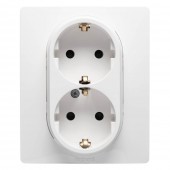 Priza dubla Schuko 16A alb Niloe - LEGRAND