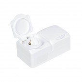 Priza dubla Schuko aplicata 16A IP44 alb Cedar - SCHNEIDER | WDE000523