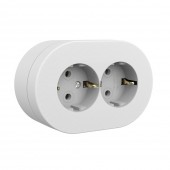 Priza dubla Schuko aplicata 16A IP54 gri Xone - OVIVO | 406-010000-907