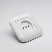 Priza fara contact de protectie 16A alb Loft - OVIVO | 404-010301-215