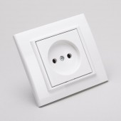 Priza fara contact de protectie 16A alb Mina - OVIVO | 401-010300-215