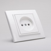 Priza fara contact de protectie 16A alb Mina - OVIVO | 401-010300-215