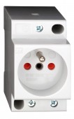 Priza modulara SCHUKO, 2P+N, 16A cu contact de prot. central