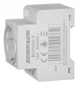 Priza modulara SCHUKO, 2P+N, 16A cu LED