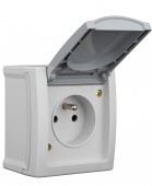 Priza PT cu pin PE, conexiune elastica, IP54