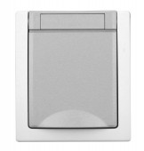 Priza PT cu pin PE, conexiune elastica, IP54