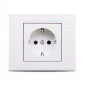 Priza Schuko 16A alb Grano - OVIVO | 400-010300-217
