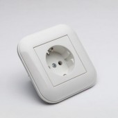 Priza Schuko 16A alb Loft - OVIVO | 404-010301-217