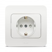 Priza Schuko 16A alb mat Jazz - ELBI
