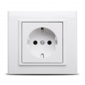 Priza Schuko 16A alb Mina - OVIVO | 401-010300-217