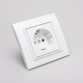 Priza Schuko 16A alb Mina - OVIVO | 401-010300-217