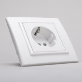 Priza Schuko 16A alb Mina - OVIVO | 401-010300-217