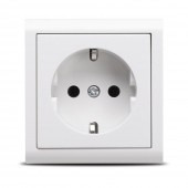 Priza Schuko 16A alb Nivo - OVIVO | 402-010000-217