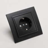 Priza Schuko 16A negru mat Zena - ELBI