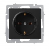 Priza Schuko 16A negru Vesna - LEZARD