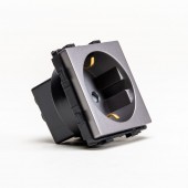 Priza Schuko 16A touch - gri Pulsar Touch NS - PULSAR