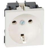 Priza Schuko 2M 16A alb Mosaic – LEGRAND | 077210