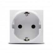 Priza Schuko 2M 16A alb Unica – SCHNEIDER | MGU3.036.18