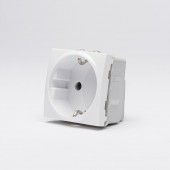 Priza Schuko 2M 16A alb Unica – SCHNEIDER | MGU3.036.18